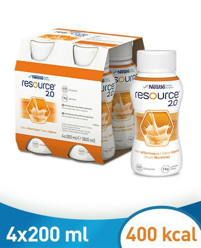 RESOURCE 2.0 Smak morelowy, 4 x 200 ml zdjęcie