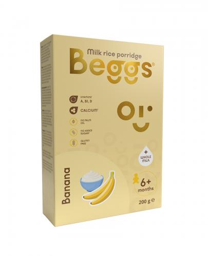 Beggs Kaszka mleczna ryżowa z bananem po 6. miesiącu życia, 200 g zdjęcie