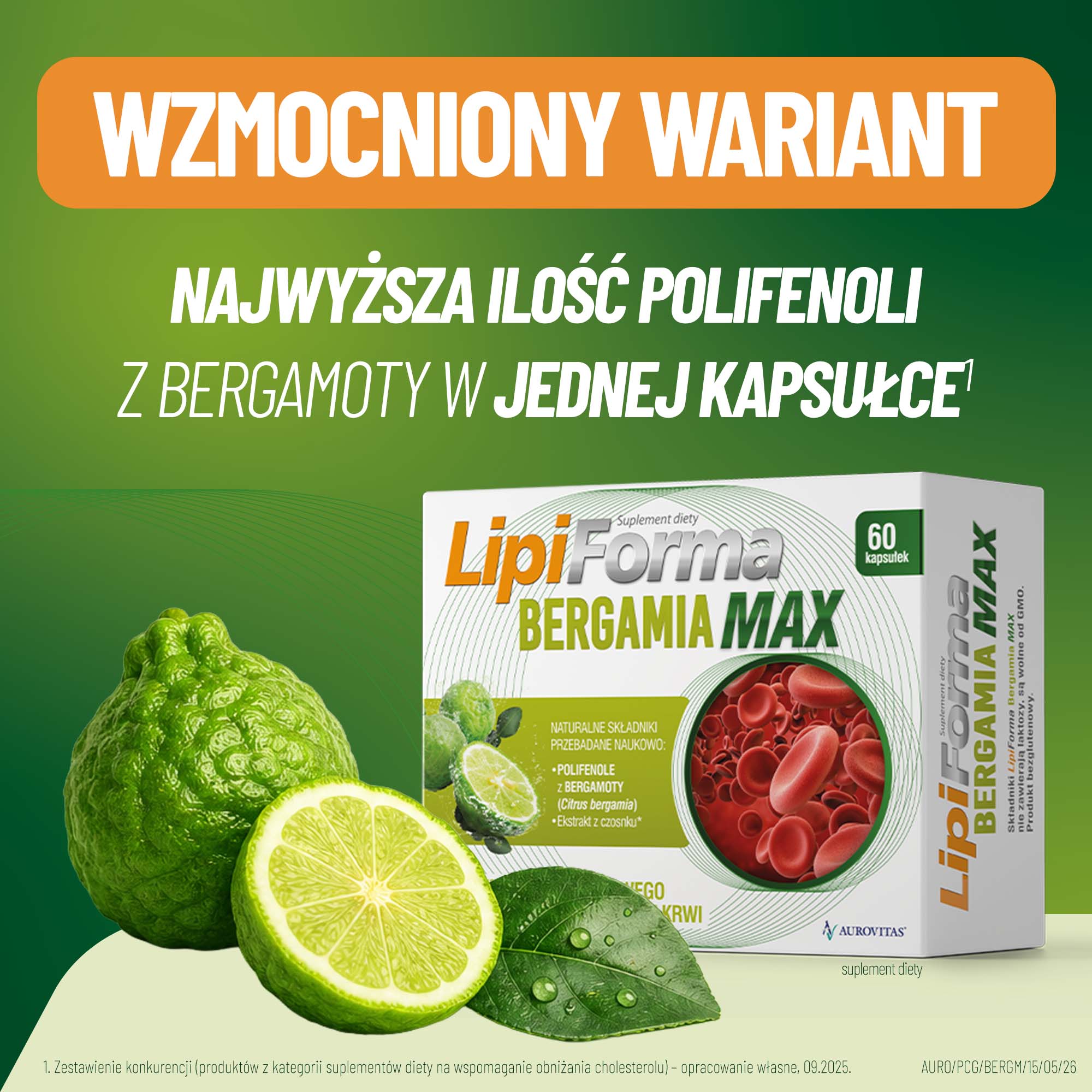 Lipiforma Bergamia Max, kapsułki, 60 sztuk