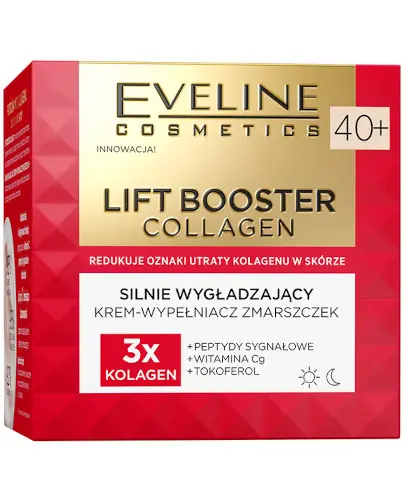 Eveline Lift Booster Collagen silnie wygładzający krem-wypełniacz zmarszczek 40+ 50 ml zdjęcie
