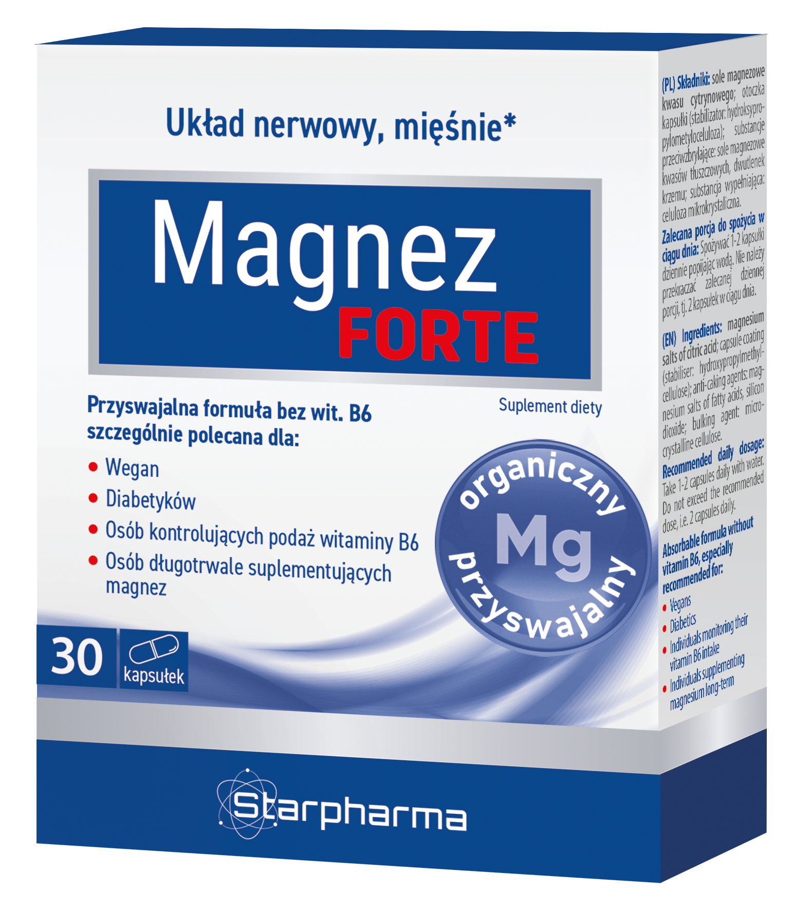 Magnez Strong cytrynian magnezu, kapsułki, 30 sztuk