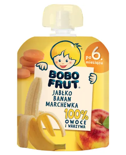 Bobo Frut Deserek Jabłko Banan Marchew po 6 m-cu 90 g zdjęcie