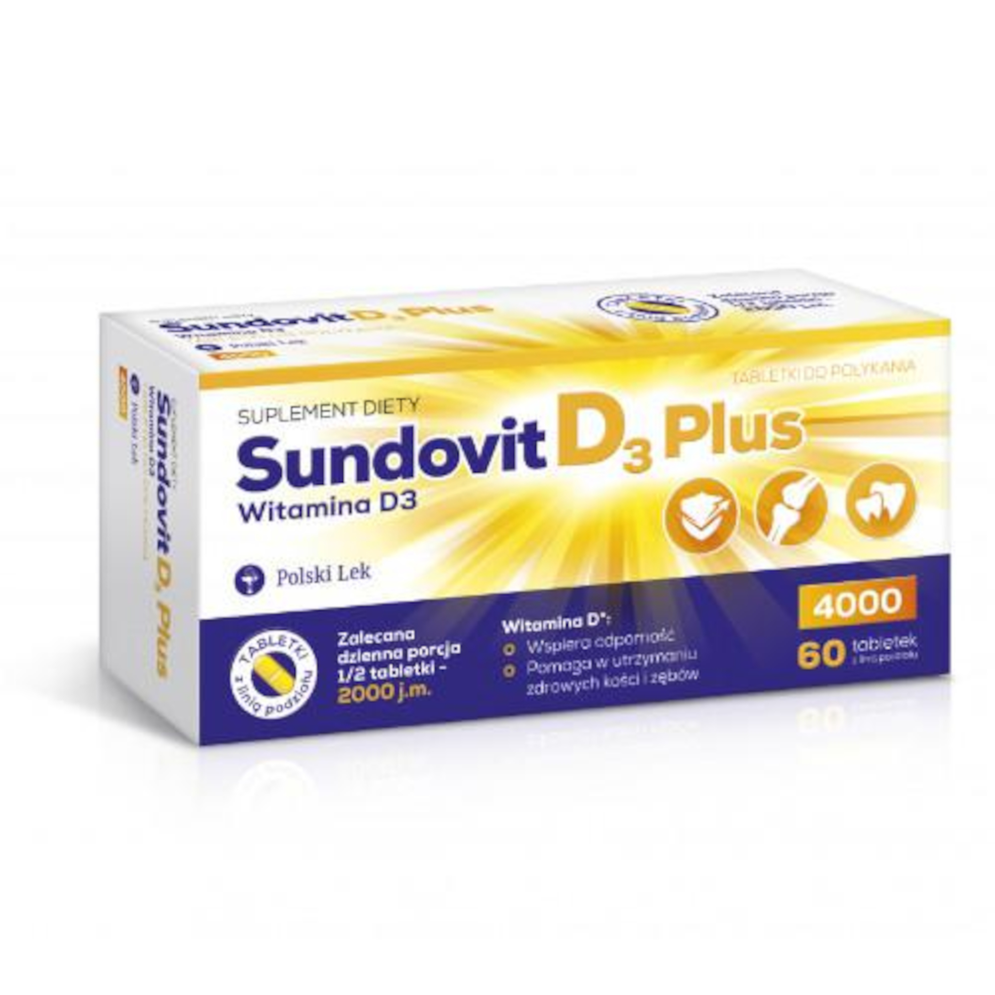 Sundovit D3 Plus, 60 kapsułek zdjęcie