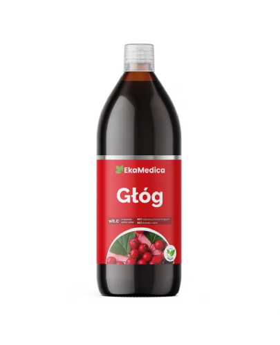 EkaMedica, Głóg sok z owoców głogu pasteryzowany, 500 ml zdjęcie