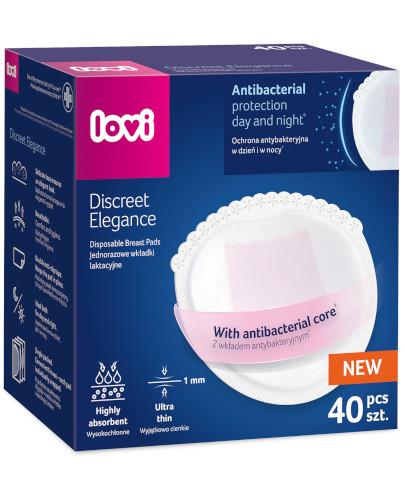 Lovi Discreet Elegance, antybakteryjne jednorazowe wkładki laktacyjne białe, 40 sztuk zdjęcie