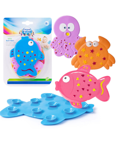 Canpol Babies mini maty kąpielowe kolorowy ocean 5 sztuk [80/003] zdjęcie
