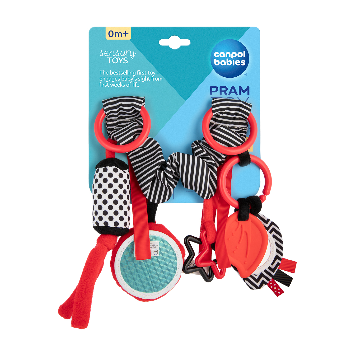 Canpol babies Zawieszka do wózka/fotelika Sensory Toys, 1 sztuka