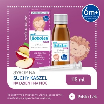 Bobolen Baby syrop na suchy kaszel 115 ml