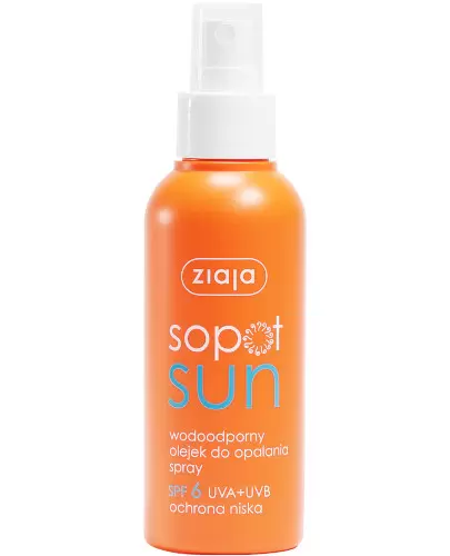 Ziaja Sopot Sun olejek do opalania w sprayu SPF6 125 ml zdjęcie