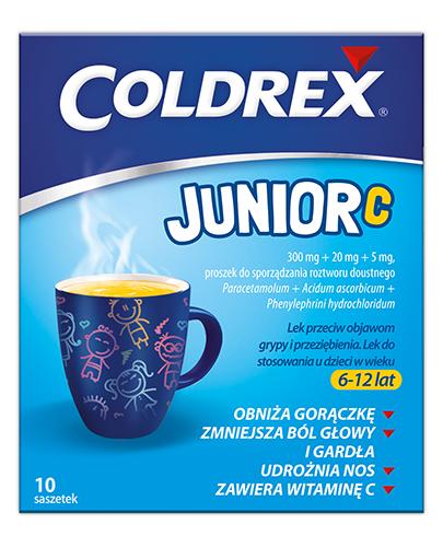 COLDREX JUNIOR C Smak cytrynowy - 10 sasz. zdjęcie