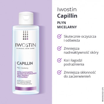 Iwostin Capillin płyn micelarny wzmacniający naczynka 215 ml