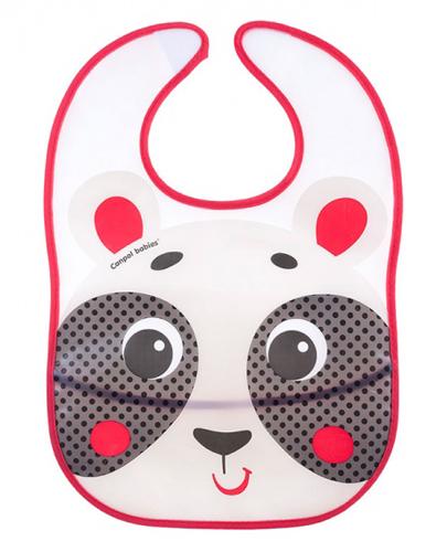 CANPOL BABIES Śliniak plastikowy z kieszonką panda 9/232 - 1 szt. zdjęcie