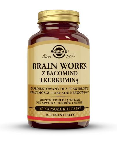 Solgar Brain Works z Bacomind i Kurkuminą 60 kapsułek zdjęcie
