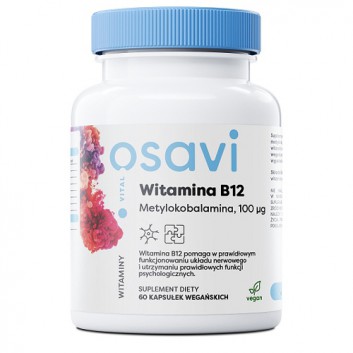 Osavi Witamina B12 metylokobalamina 100 µg 60 kapsułek