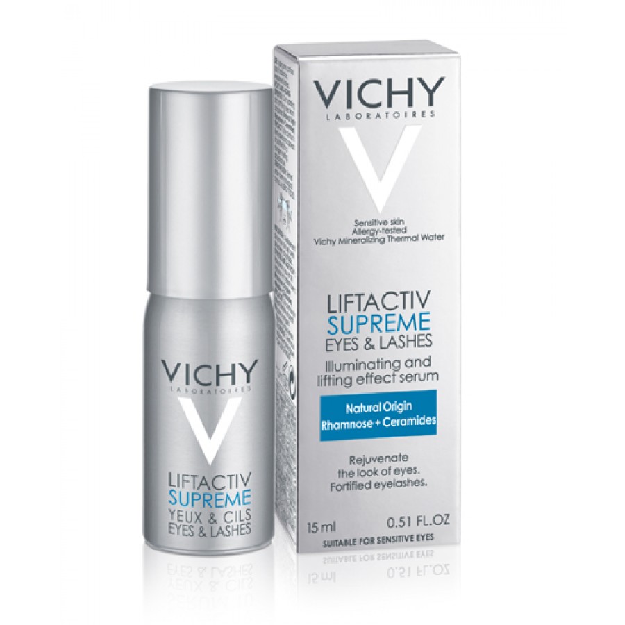 Vichy Liftactiv Supreme Serum 10 Oczy I Rzęsy Serum przeciwzmarszczkowe i wzmacniające rzęsy 15 ml