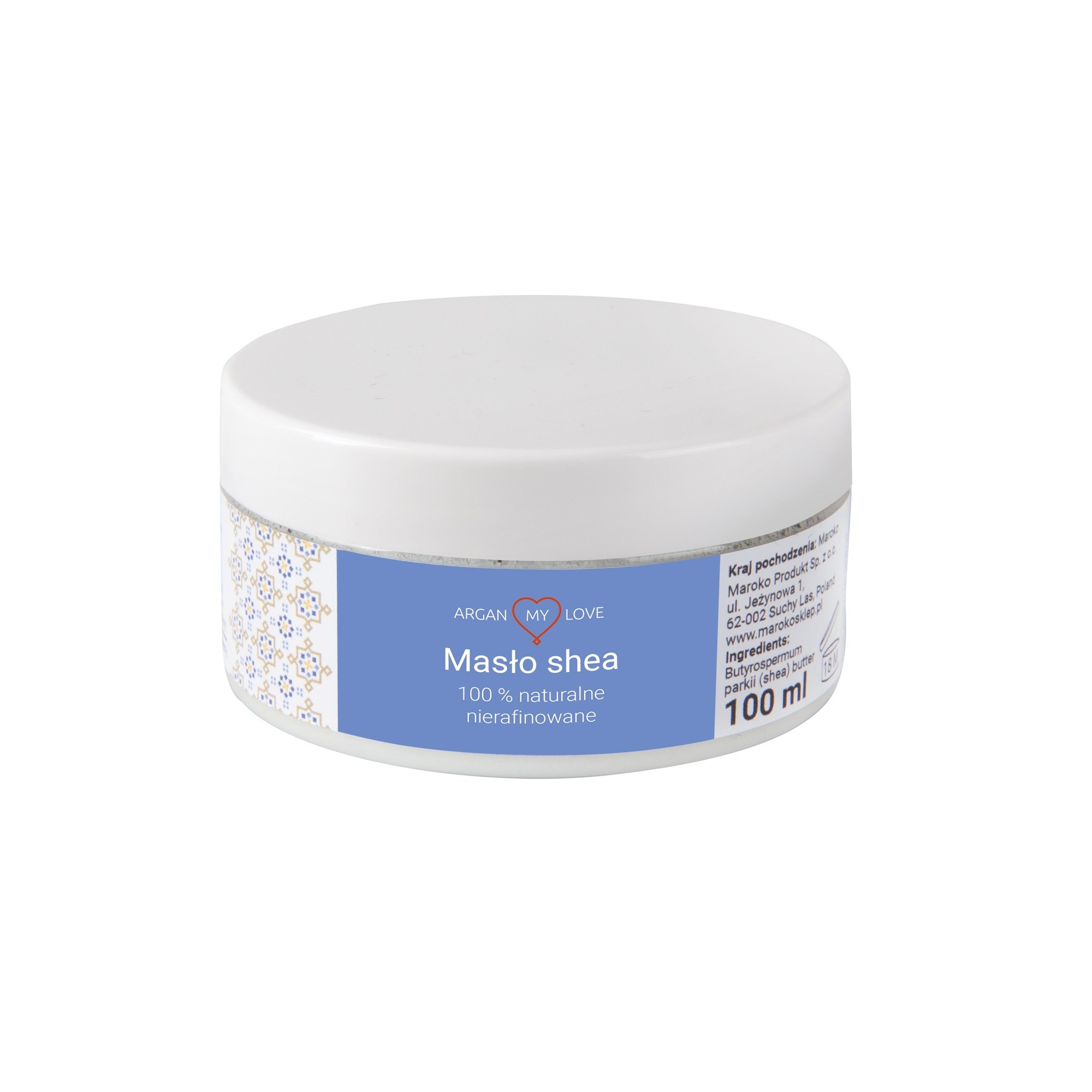 ARGAN MY LOVE Masło shea 100% naturalne nierafinowane, 100 ml zdjęcie