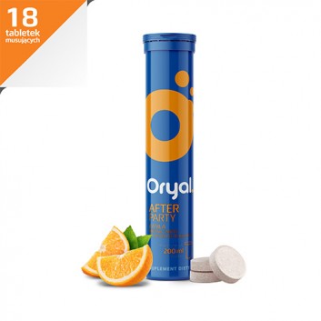 Oryal After Party smak pomarańczowy 18 tabletek musujących