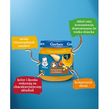Nestlé Gerber Jarzynowa z królikiem po 5 miesiącu 125 g
