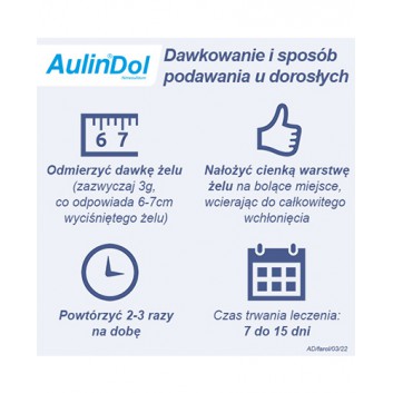 Aulindol Żel 30 mg/g - 50 g - cena, opinie, skład