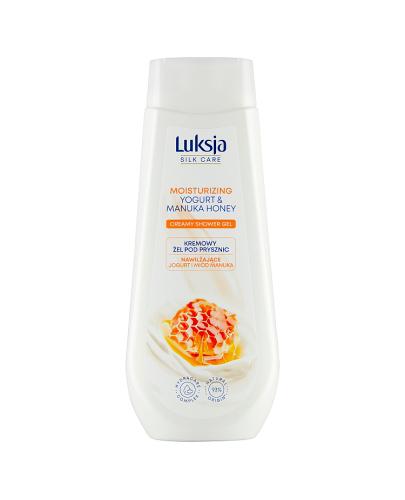 Luksja Silk Care Kremowy Żel pod prysznic Jogurt i Miód manuka, 500 ml, cena, opinie, stosowanie zdjęcie