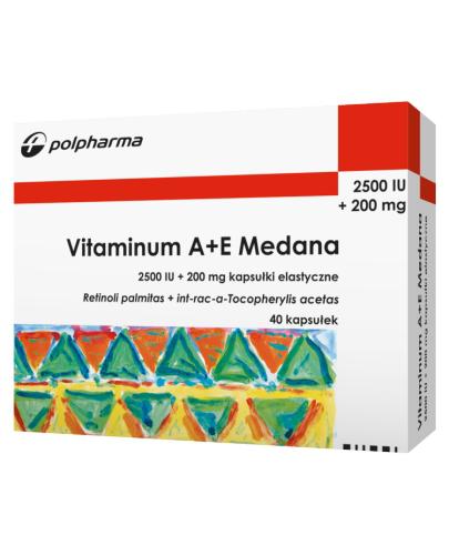 Vitaminum A+E Medana, 2500 j.m.A + 200 mg E, kapsułki, 40 sztuk zdjęcie