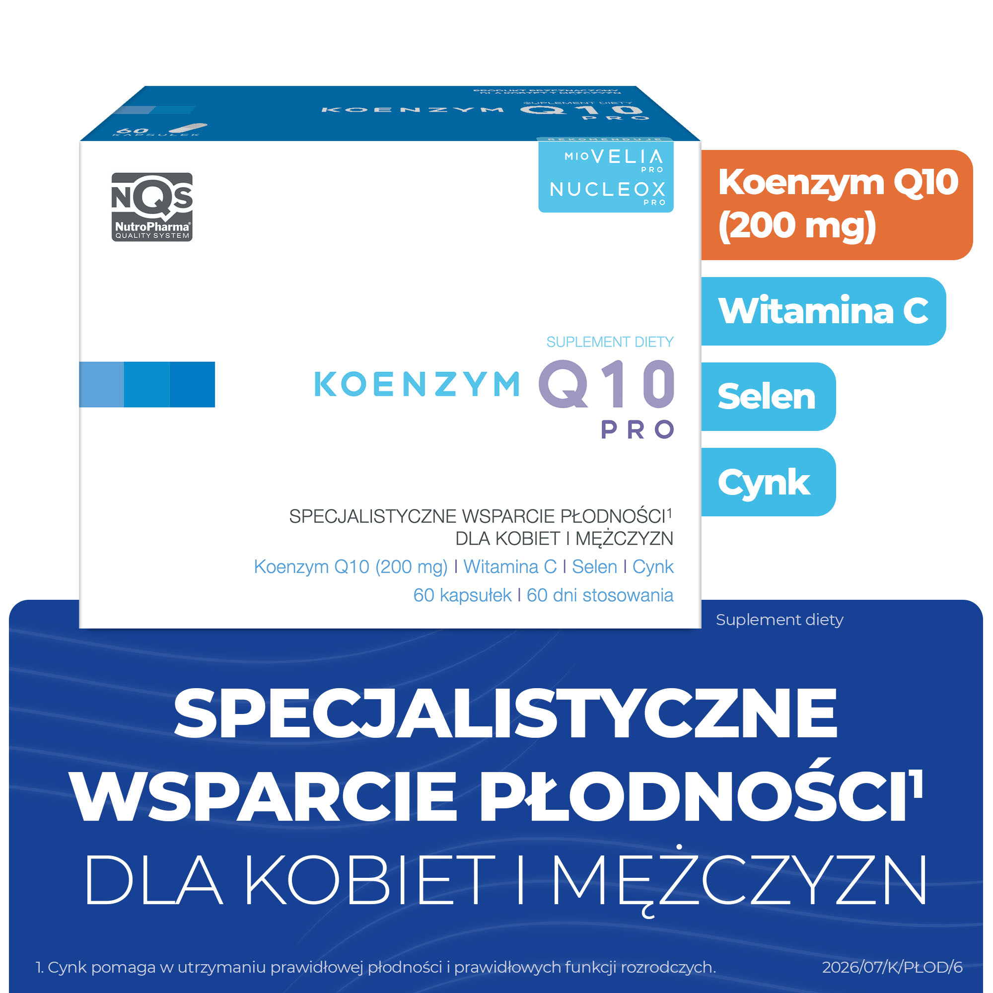 Koenzym Q10 PRO, kapsułki, 60 sztuk