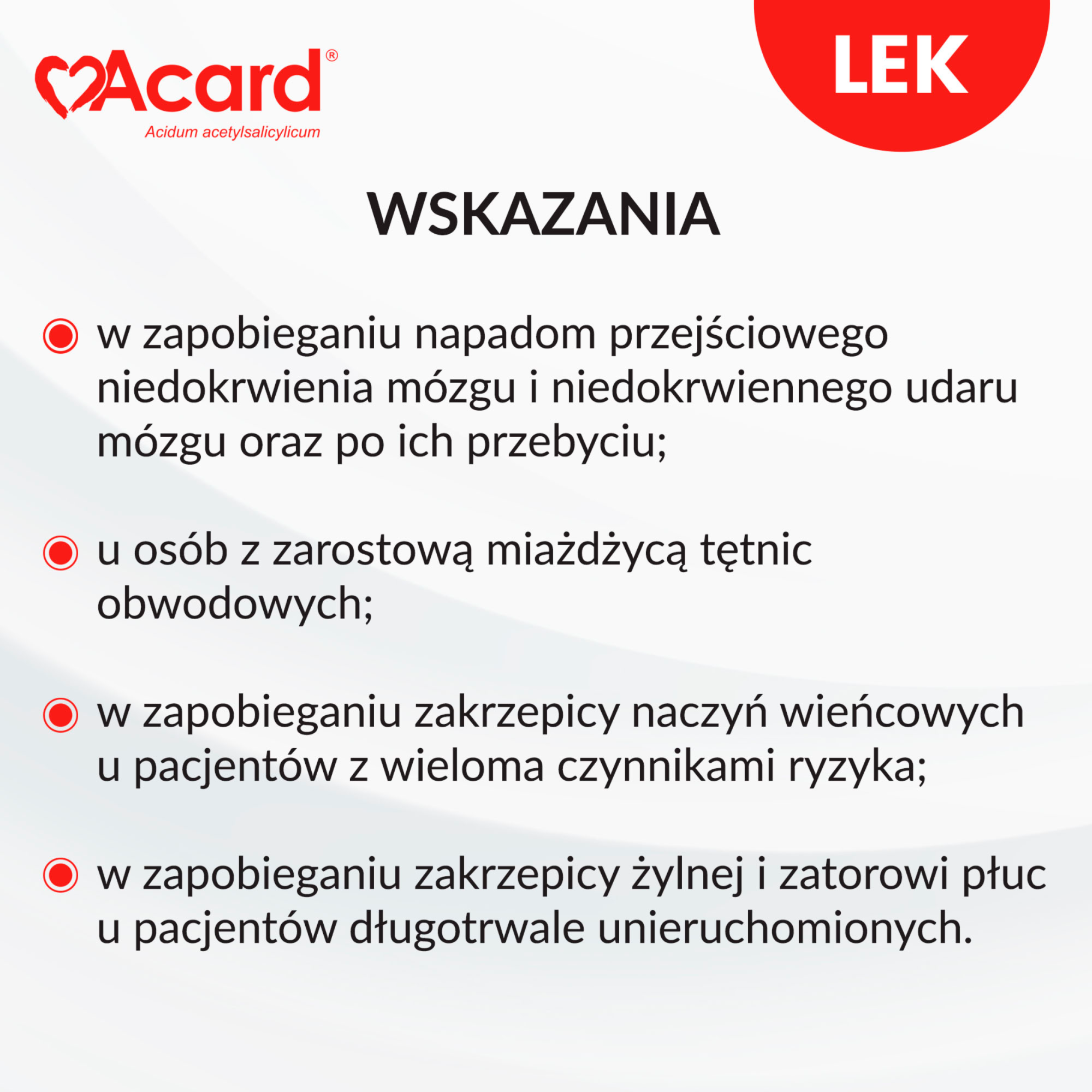 Acard 75mg 60 tabletek