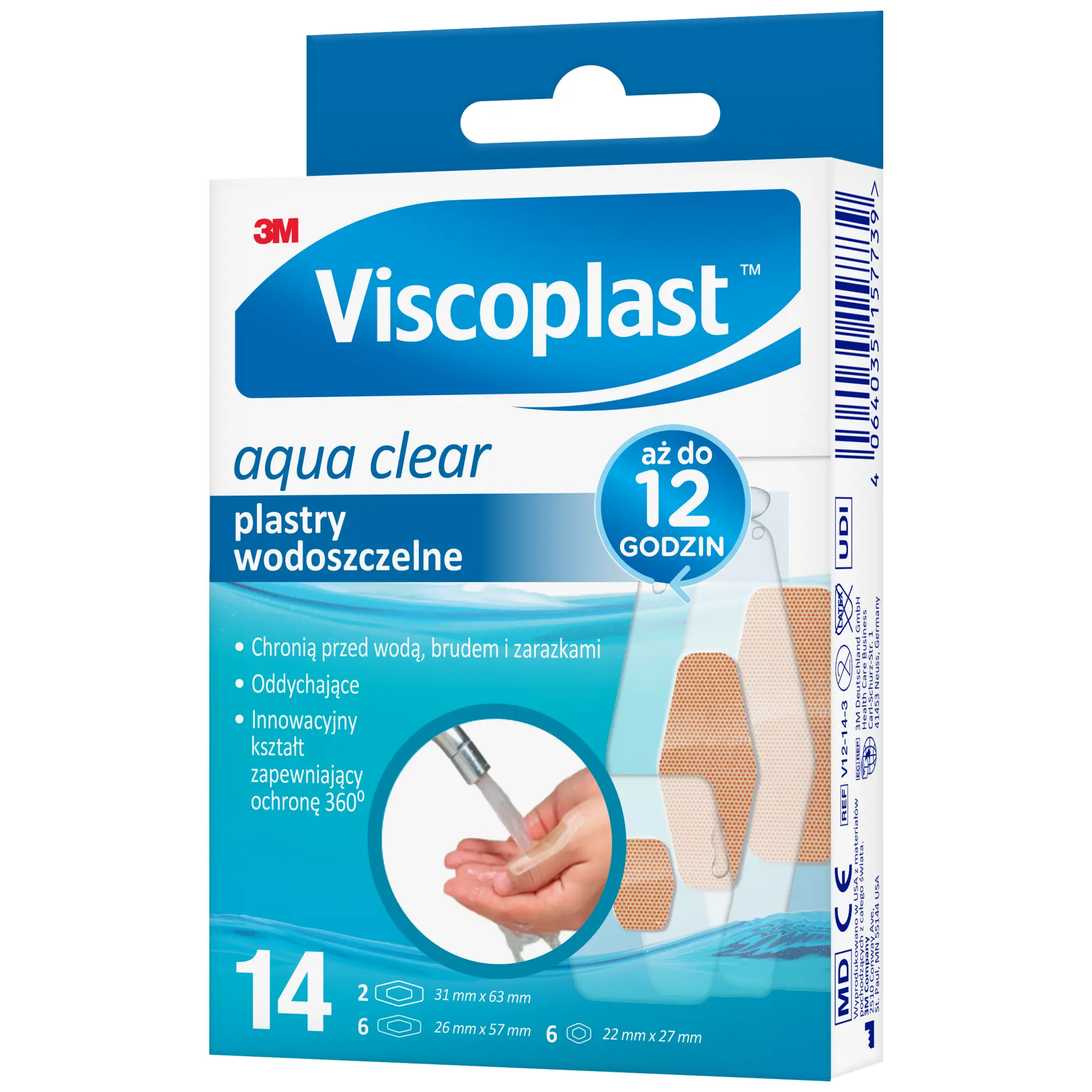 Viscoplast Aqua Clear plastry wodoszczelne 14 sztuk