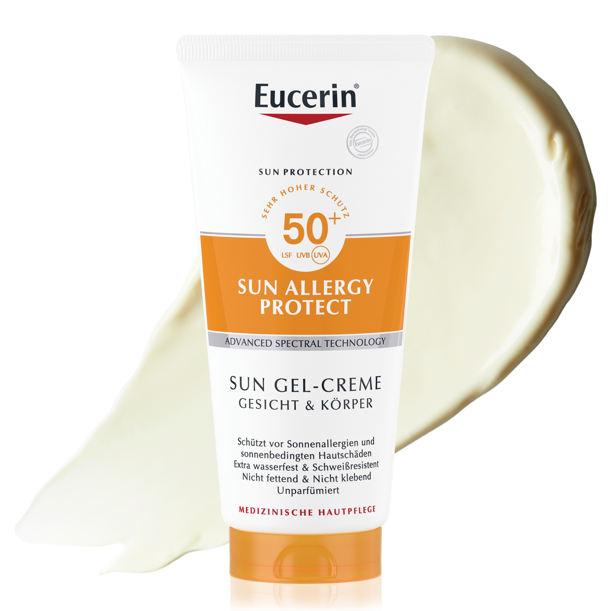 Eucerin Sun Allergy Protect SPF 50+, żel-krem ochronny do twarzy i ciała, 200 ml