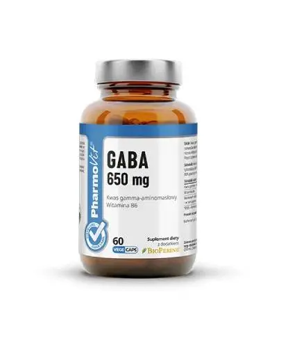 Pharmovit, GABA 650 mg clean label, 60 kapsułek twardych zdjęcie