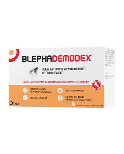 BLEPHADEMODEX Chusteczki do higieny powiek i rzęs przy infekcji nużeńcami, 30 sztuk zdjęcie