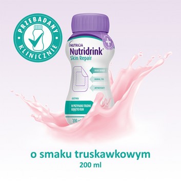 Nutridrink Skin Repair, napój o smaku truskawkowym, 4 x 200 ml