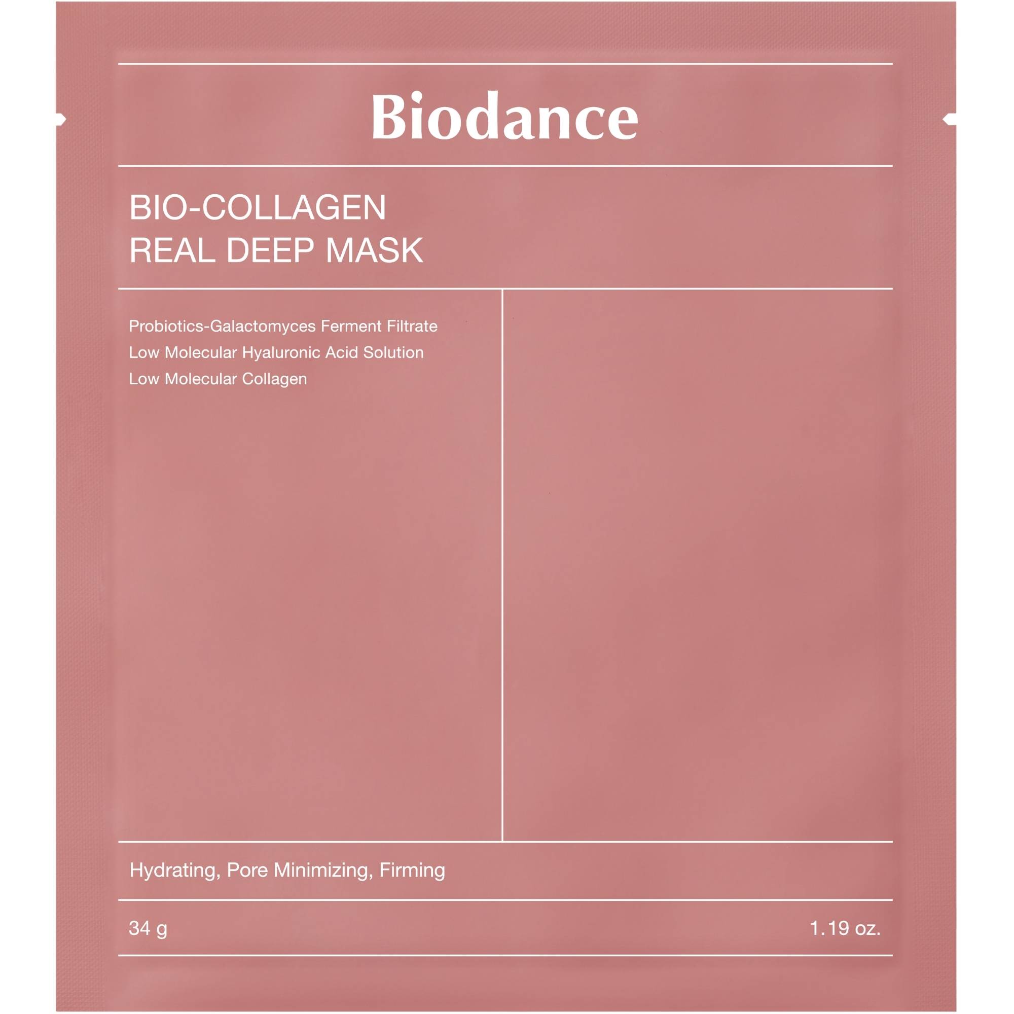 Biodance Bio Collagen-Real Deep Mask, ujędrniająca maska do twarzy, 1 sztuka zdjęcie