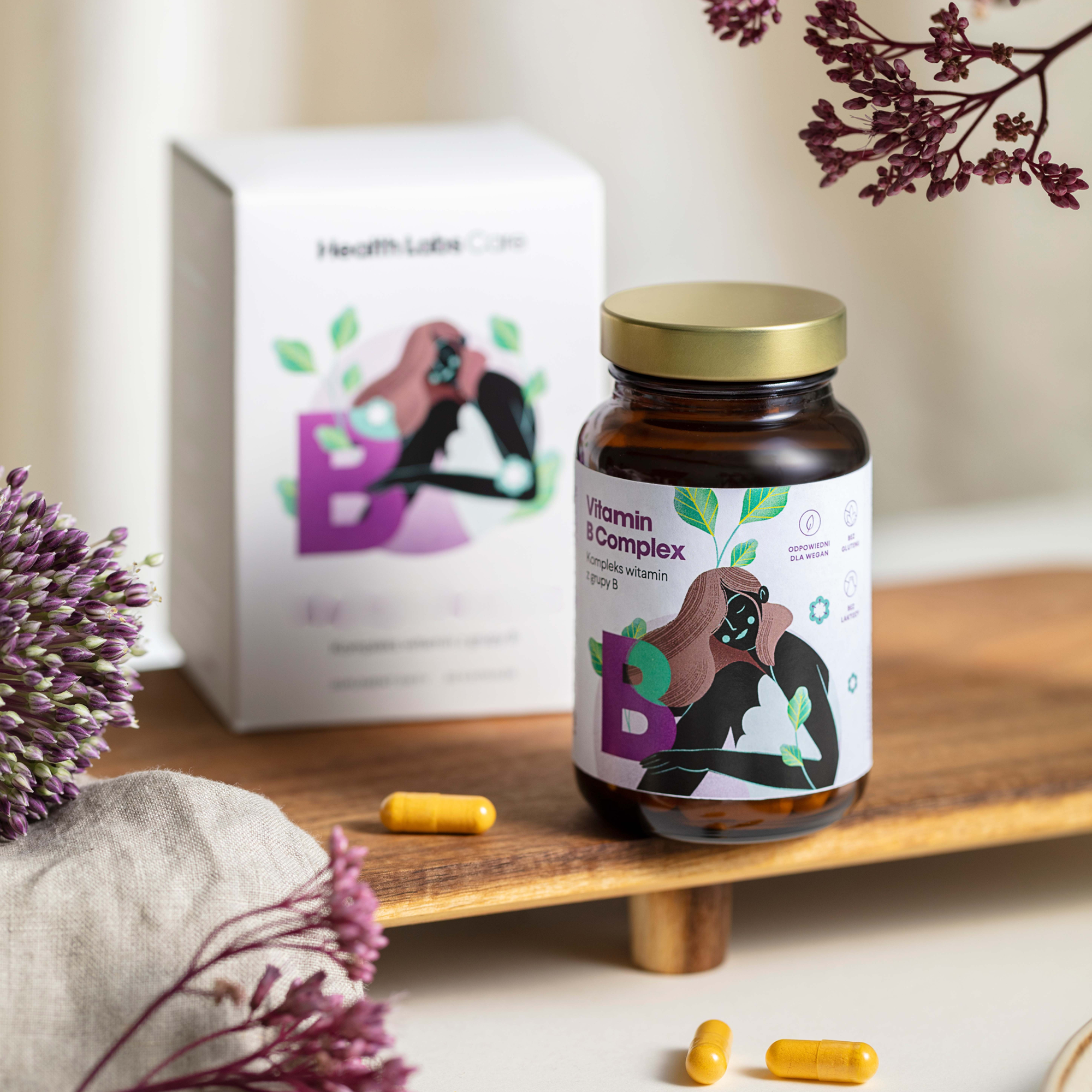 Health Labs Care, Vitamin B Complex, kapsułki, 60 sztuk