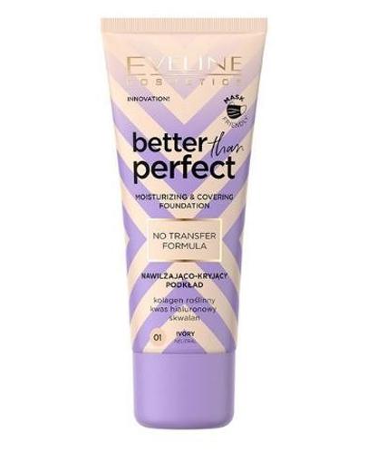 Eveline Better Than Perfect Podkład nawilżająco-kryjący 01 ivory, 30 ml, cena, opinie, skład zdjęcie