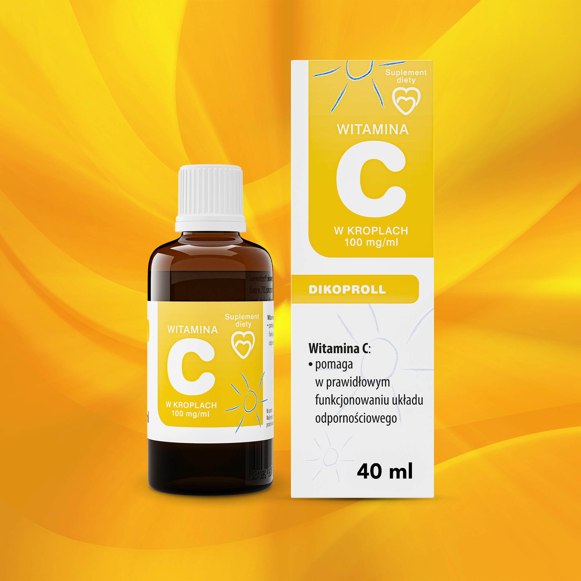 Dikoproll Witamina C w kroplach 100 mg/ml, 40 ml