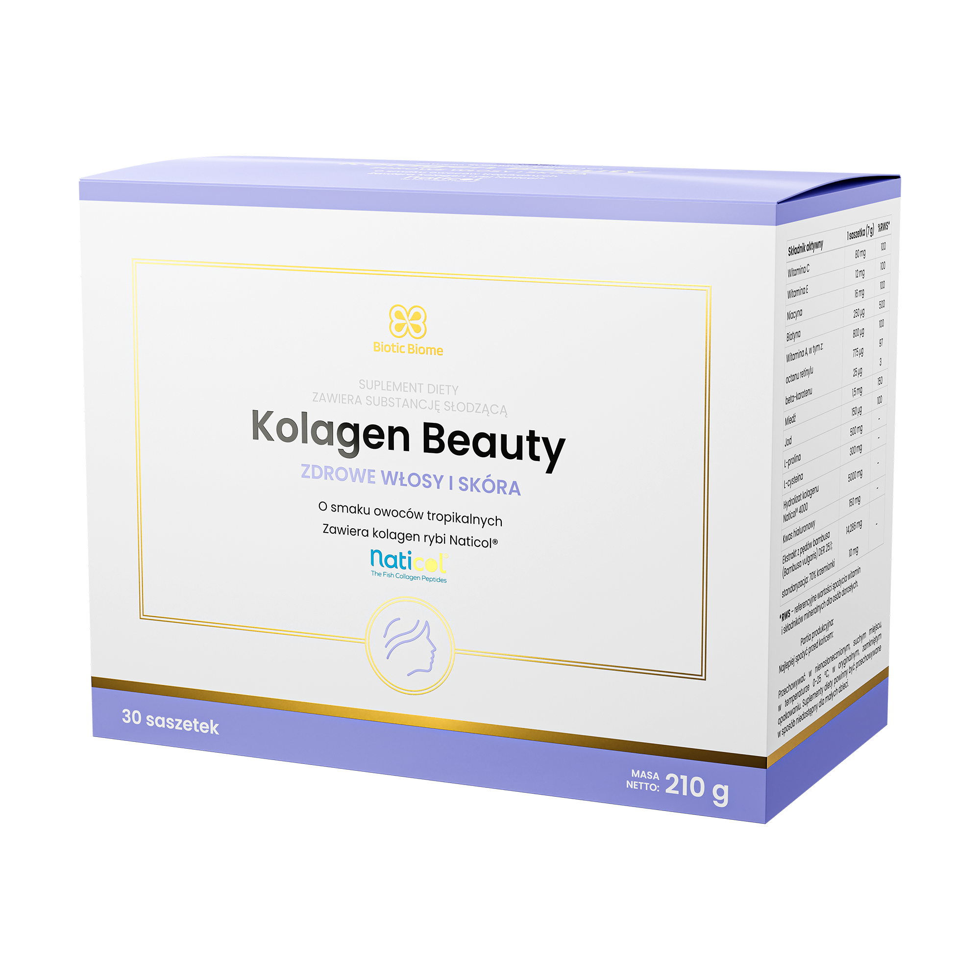 Biotic Biome Kolagen Beauty, 30 saszetek
