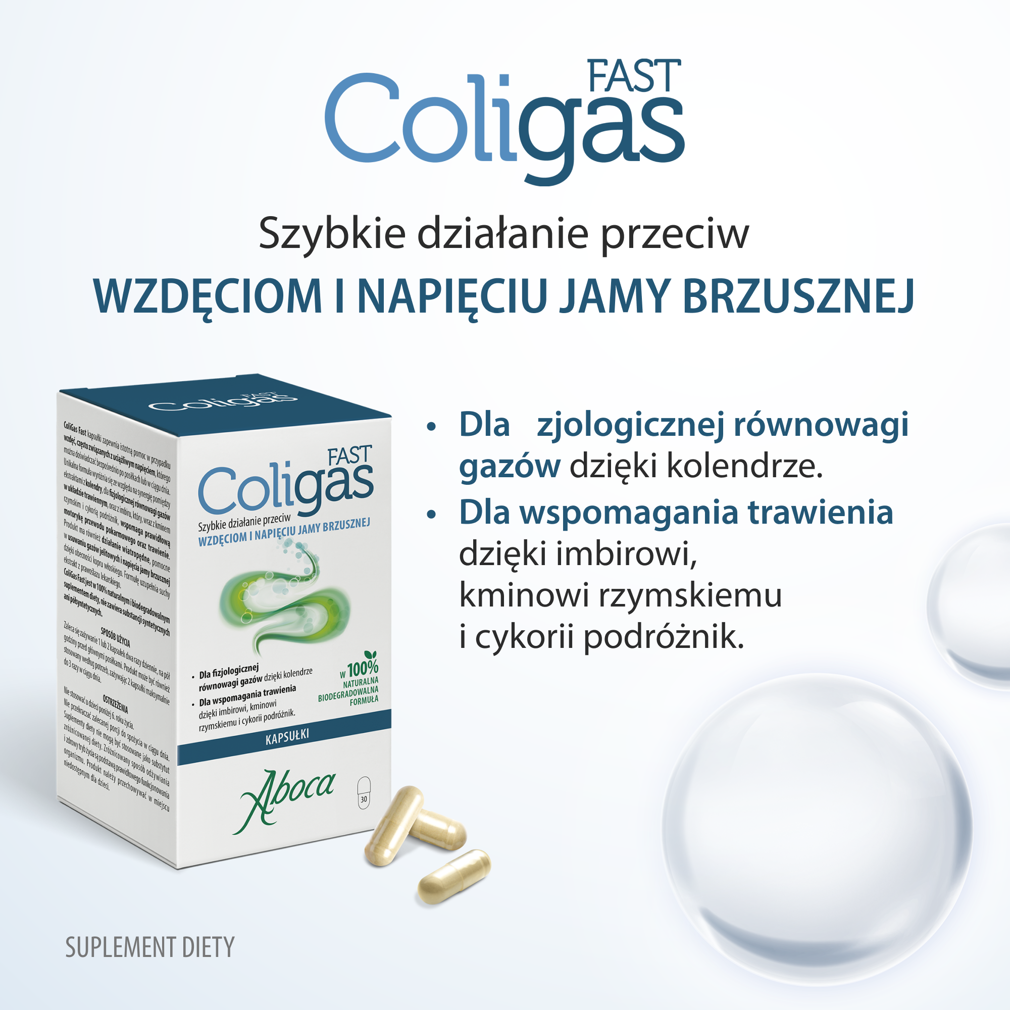 Aboca Coligas Fast 30 kapsułek