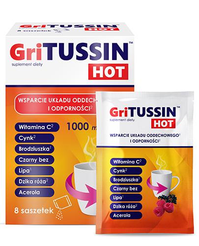 Domowa Apteczka, GriTussin Hot, 1000 mg, proszek, 8 saszetek zdjęcie