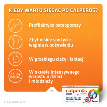 Calperos 1000, 400 mg, kapsułki twarde, 30 sztuk