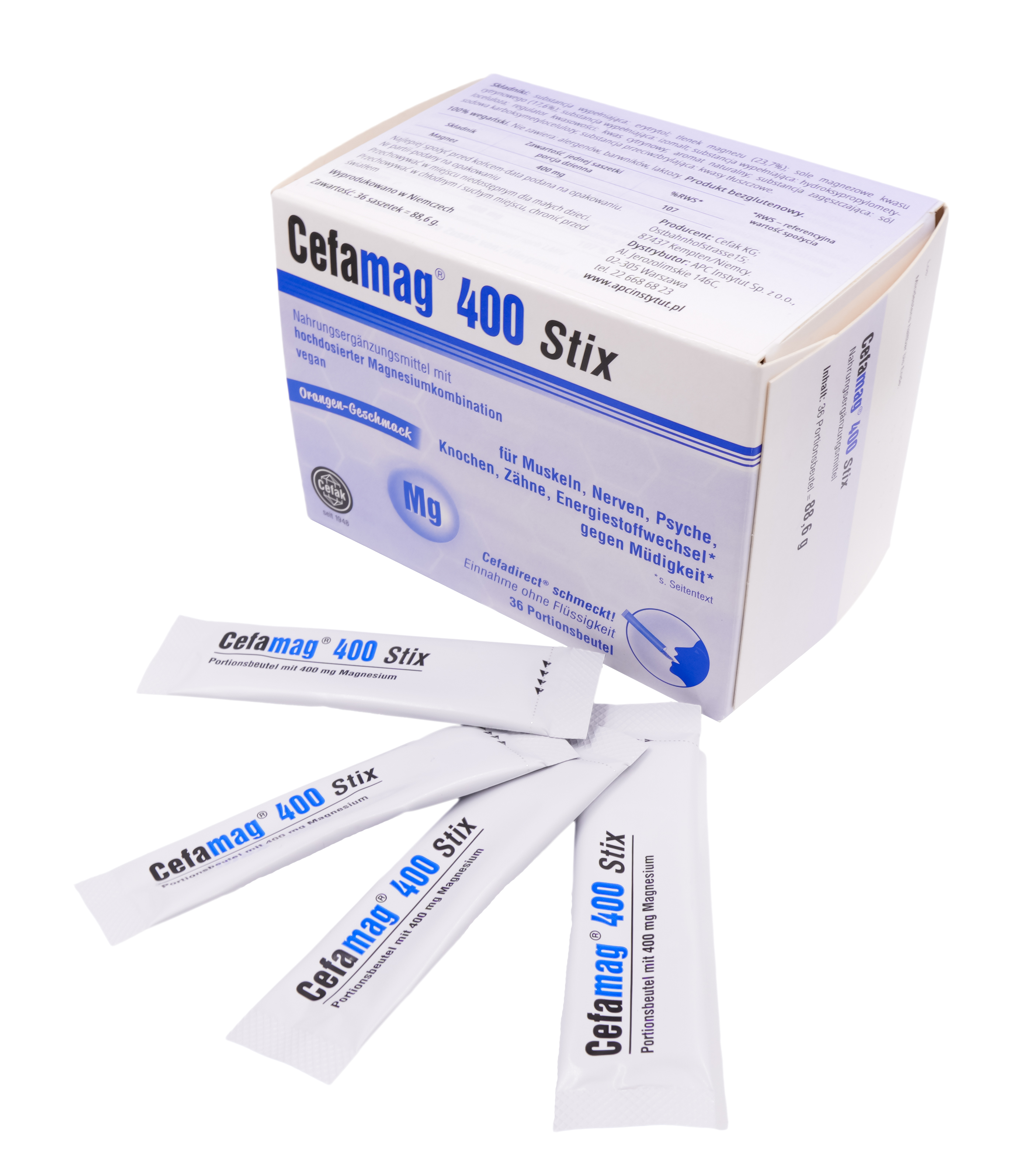 Cefamag 400 Stix, saszetka, 36 szt