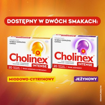 CHOLINEX INTENSE Honey & Lemon - 20 past. do ssania