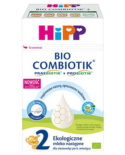 HIPP 2 BIO COMBIOTIK ekologiczne mleko następne, dla niemowląt po 6. m-cu, 550 g zdjęcie