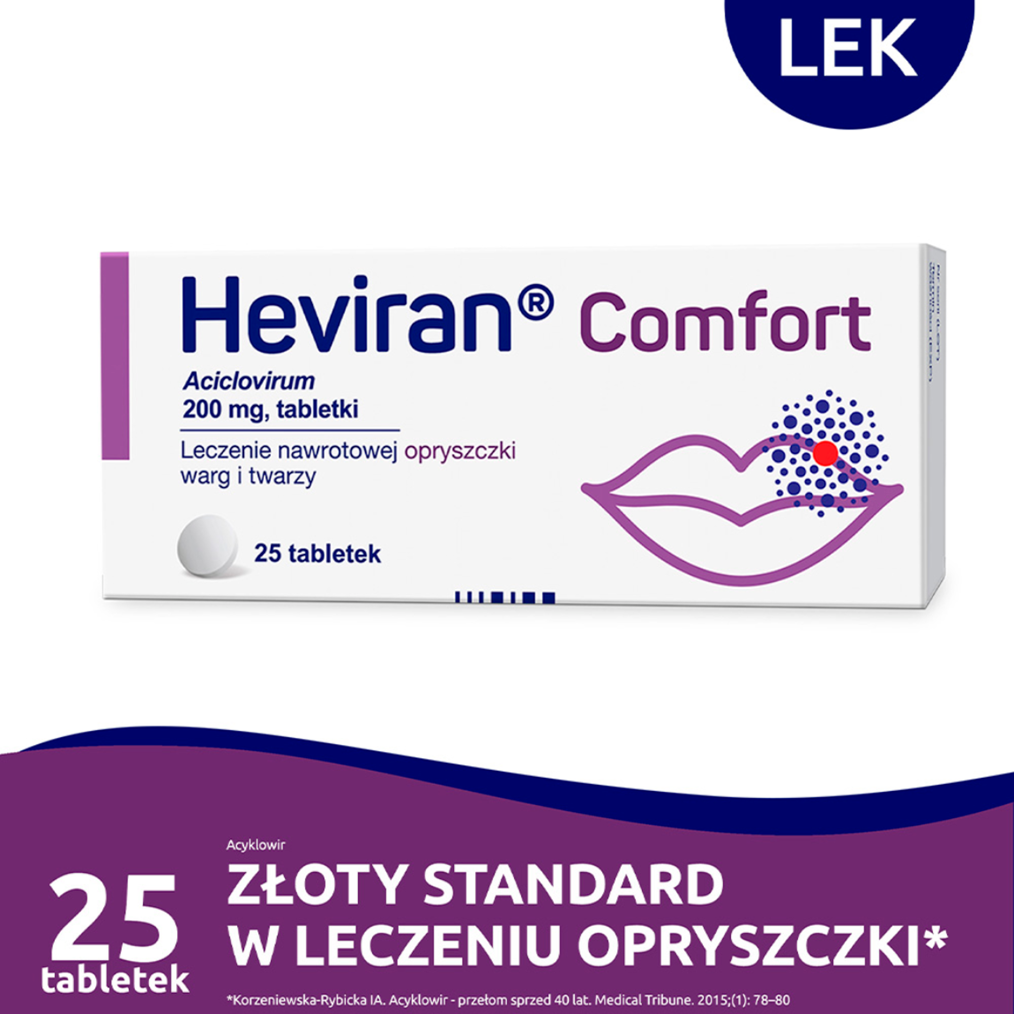 Heviran Comfort 200 mg 25 tabletek