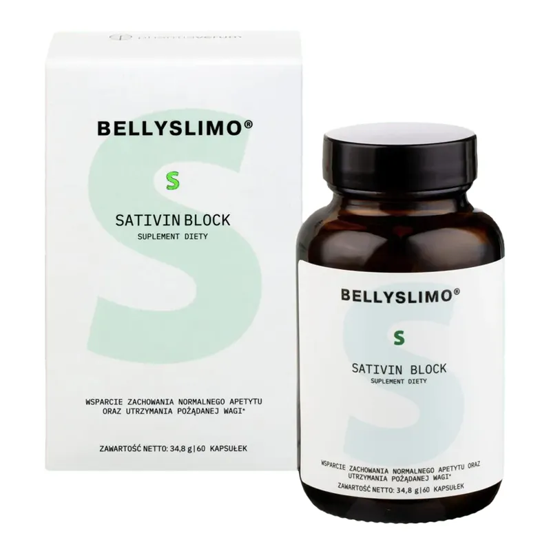 Pharmaverum Bellyslimo Sativin Block, kapsułki, 60 sztuk zdjęcie