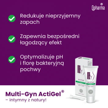Multi-Gyn ActiGel zapobiega i łagodzi dolegliwości pochwowe 50 ml