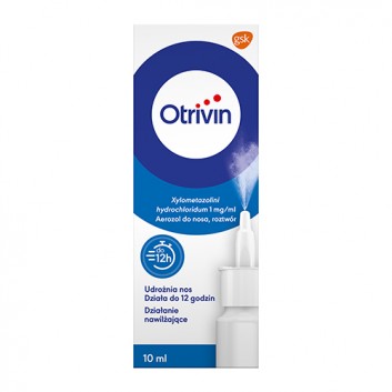 Otrivin 0,1%, 1 mg/ml, aerozol do nosa, 10 ml
