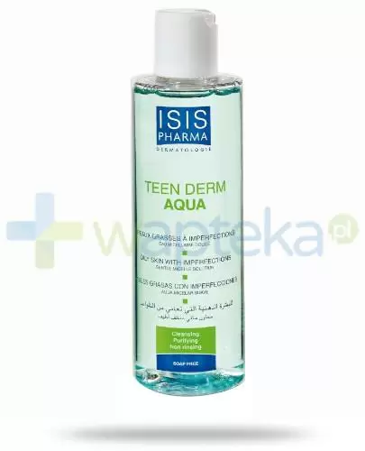 Isis Teen Derm Aqua woda micelarna do oczyszczania skóry tłustej, trądzikowej 250 ml zdjęcie