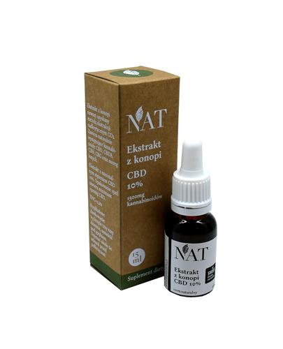 NAT Olejek Konopny CBD 10% - 15 ml - cena, opinie, właściwości  zdjęcie