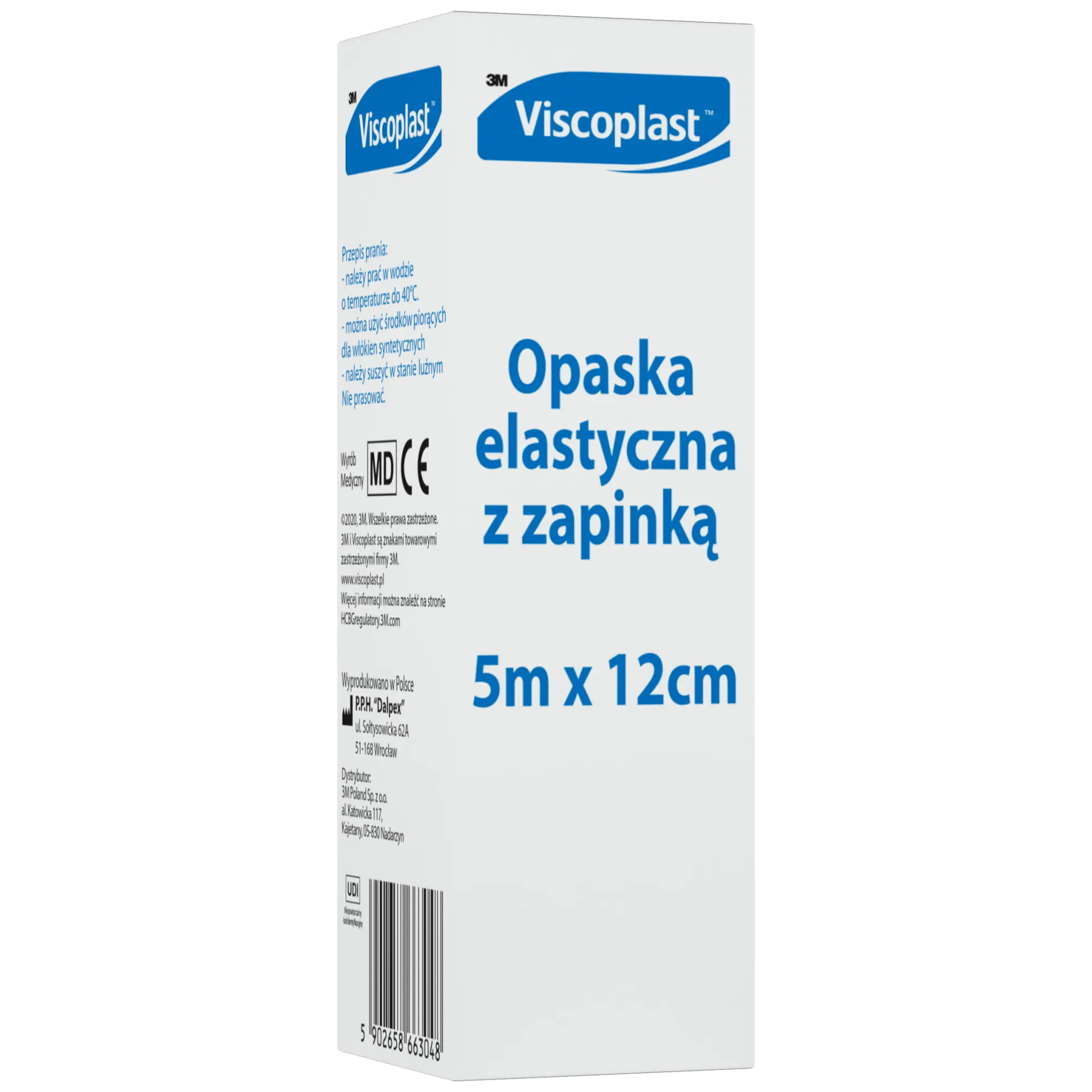 Viscoplast opaska elastyczna z zapinką 5m x 12cm 1 sztuka